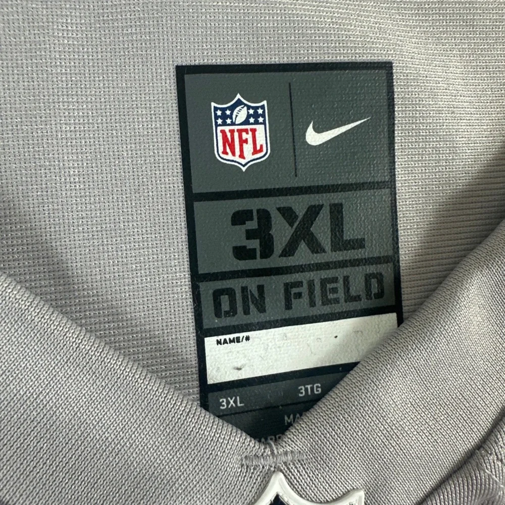 Nike Kansas City Chiefs NFL Super Bowl LVII 15 Mahomes Jersey‎ 3XL Gray